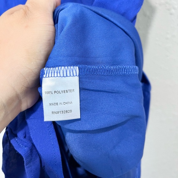 Superdown Revolve Karen Wrap Romper in Royal Blue Dize Extra Small S - Picture 10 of 10